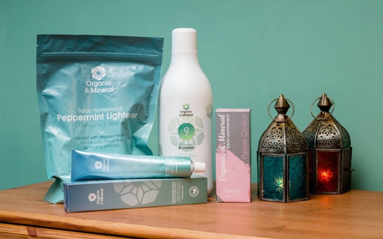 Organic and mineral, ammonia-free hair colour products used at Hair by Gerry